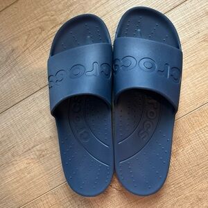 CROCS Navy Slides Men’s Size 13